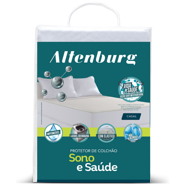 Protetor de Colchão Queen Altenburg Sono & Saúde Impermeável Branco