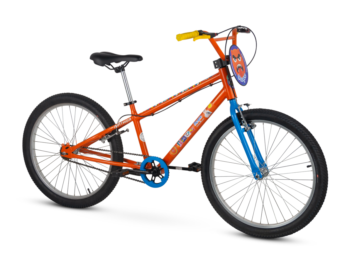 Bicicleta Nathor Aro 24 Muque Freio V-Brake Laranja