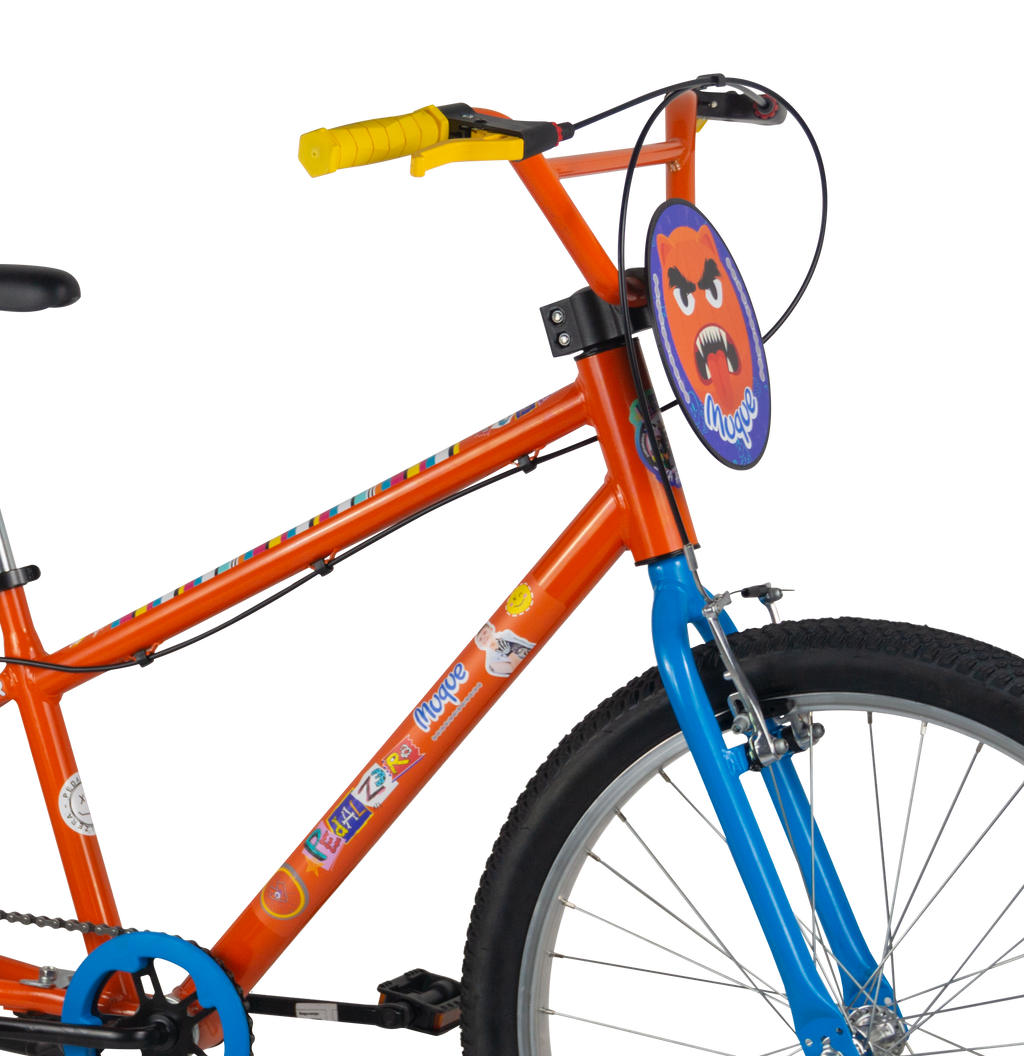Bicicleta Nathor Aro 24 Muque Freio V-Brake Laranja