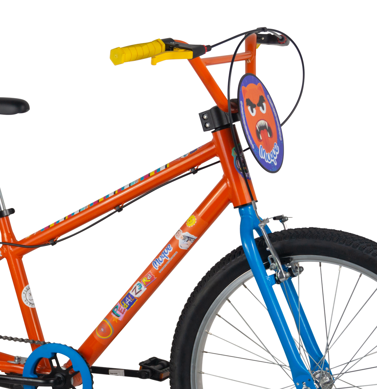 Bicicleta Nathor Aro 24 Muque Freio V-Brake Laranja