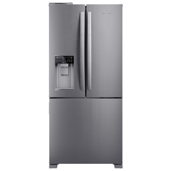 Refrigerador Brastemp 544L BRH85M French Door Inverter Água e Gelo na Porta Cor Inox 220V