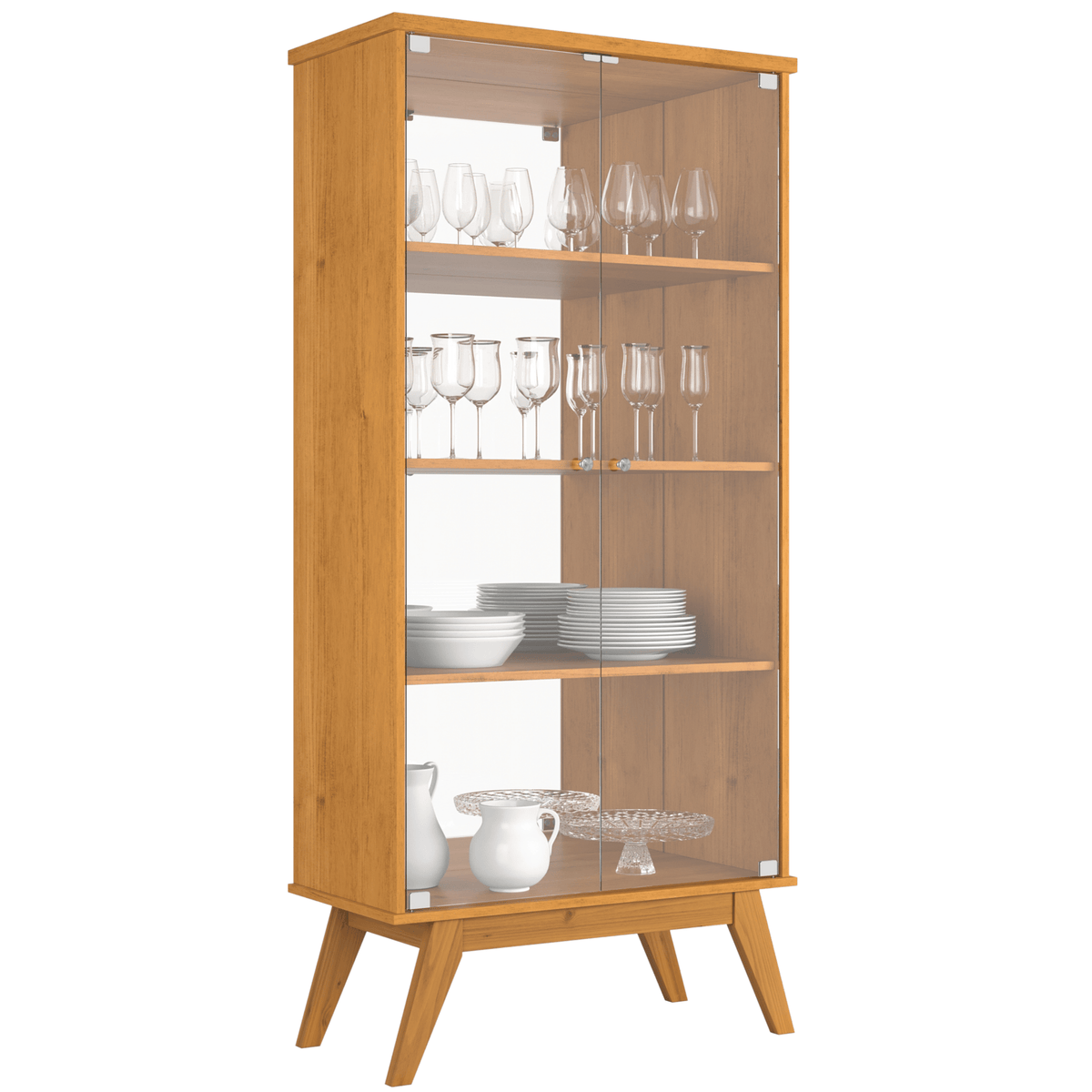 Cristaleira Orion Patrimar 77cm 2 Portas Cinamomo
