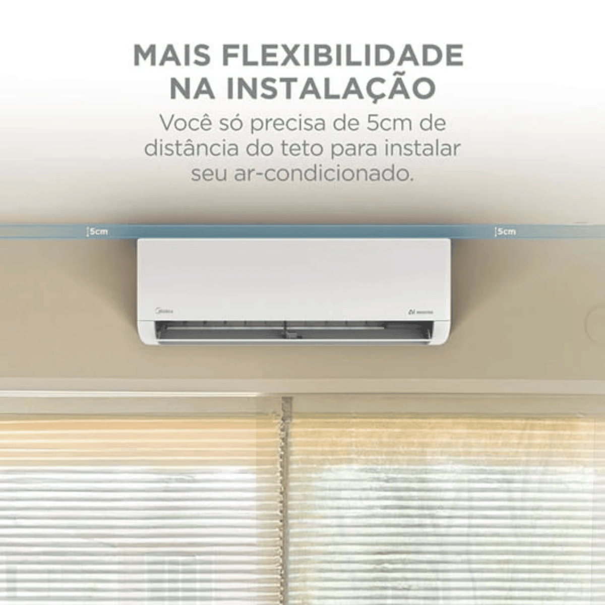 Ar-Condicionado Split Inverter Midea 12000 BTUs AI AirVolution Frio Branco 220V