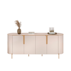Balcão Buffet Cleo DJ Móveis 196cm 4 Portas Off White