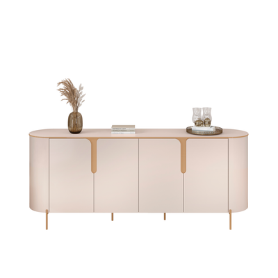 Balcão Buffet Cleo DJ Móveis 196cm 4 Portas Off White