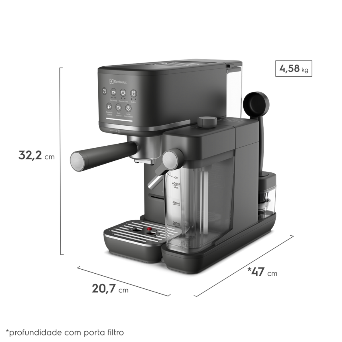 Kit Electrolux Moedor de Café EZY01 + Cafeteira Espresso ECM70 220V