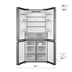 Refrigerador Midea 474L MultiDoor Smart Inverter Inox Bivolt