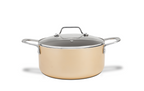 Jogo de Panelas Ceramic Life Brinox 4 peças Indução Life Coast Champanhe