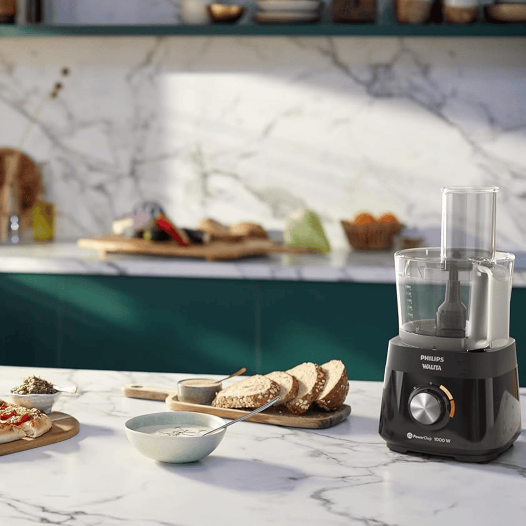 Processador de Alimentos Philips Walita PowerChop HR7304/92 1000W Preto 220V