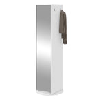 Sapateira Esthela Giratória Lopas 65x187cm com Espelho  Branco