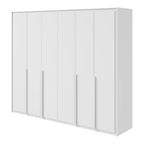 Roupeiro Imperatore Lopas  274cm 100% MDF 6 Portas Branco