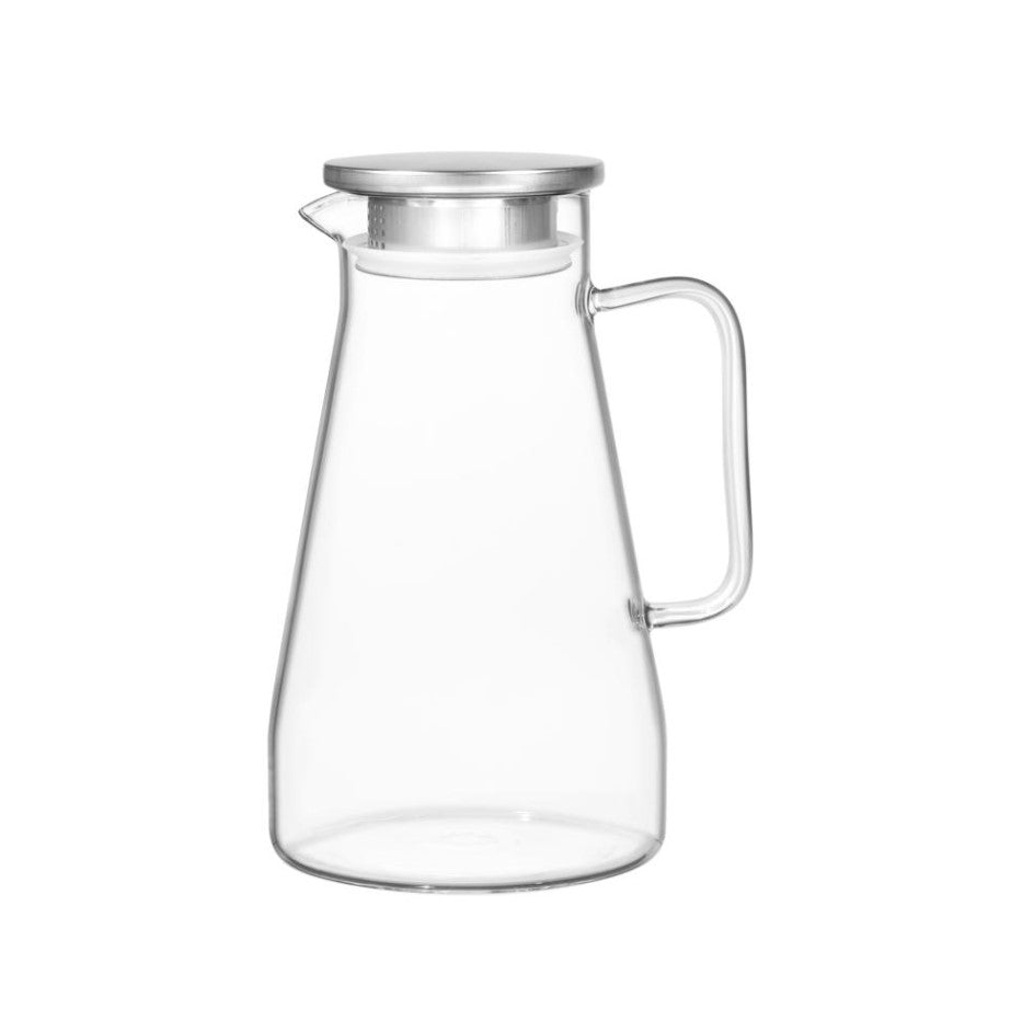 Jarra de Vidro  Etilux Mercury 1,5L Tampa de Aço Inoxidável