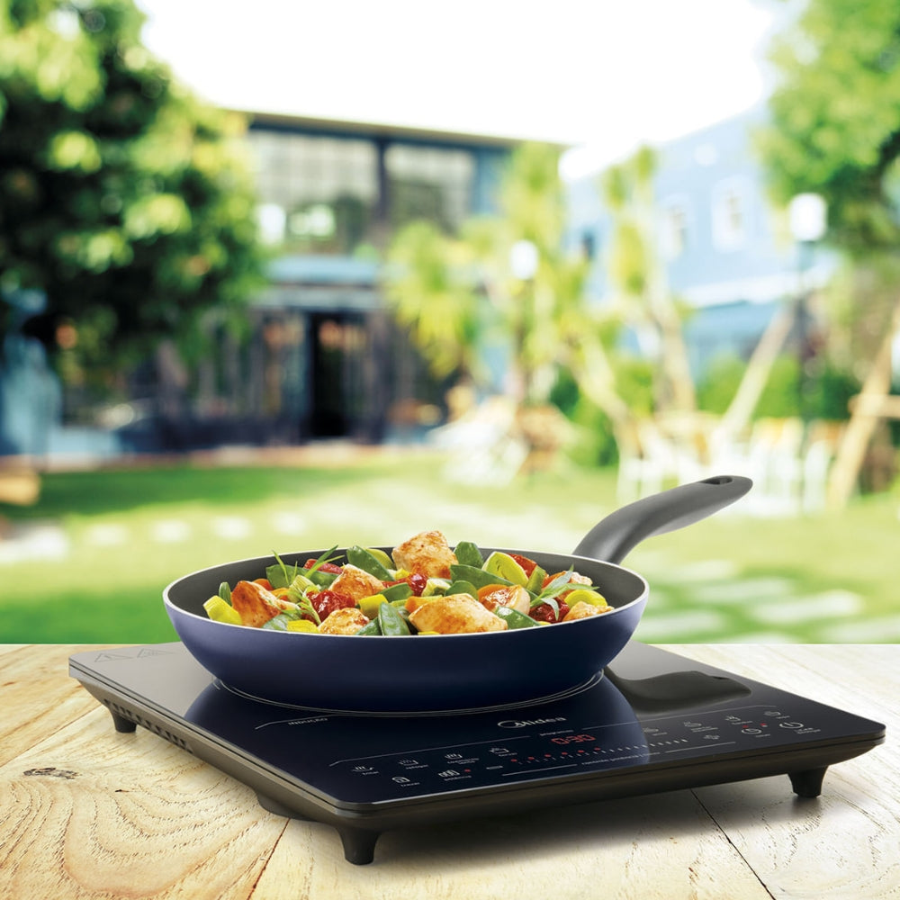 Cooktop Indução Portátil Midea 1 Boca Vitrocerâmica CYAD12 Preto 220V