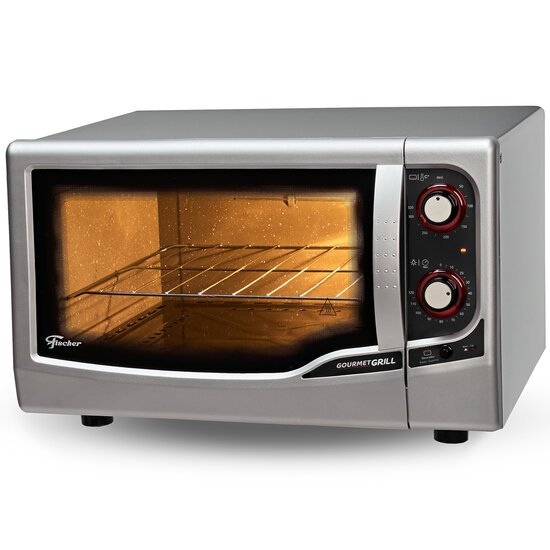 Forno Elétrico de Bancada Fischer 44L Gourmet com Grill Prata 220V