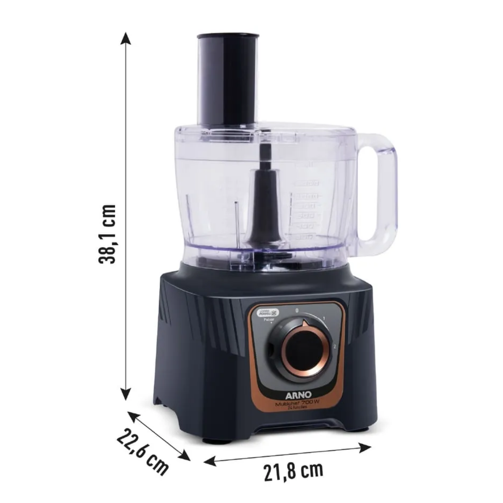 MultiProcessador Arno MultiChef 24 Funções MP72 1000W Preto 220V