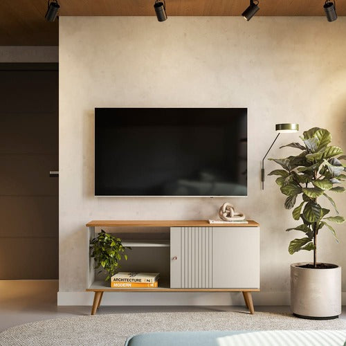 Rack Rubi Linea 120cm Nature e Off White
