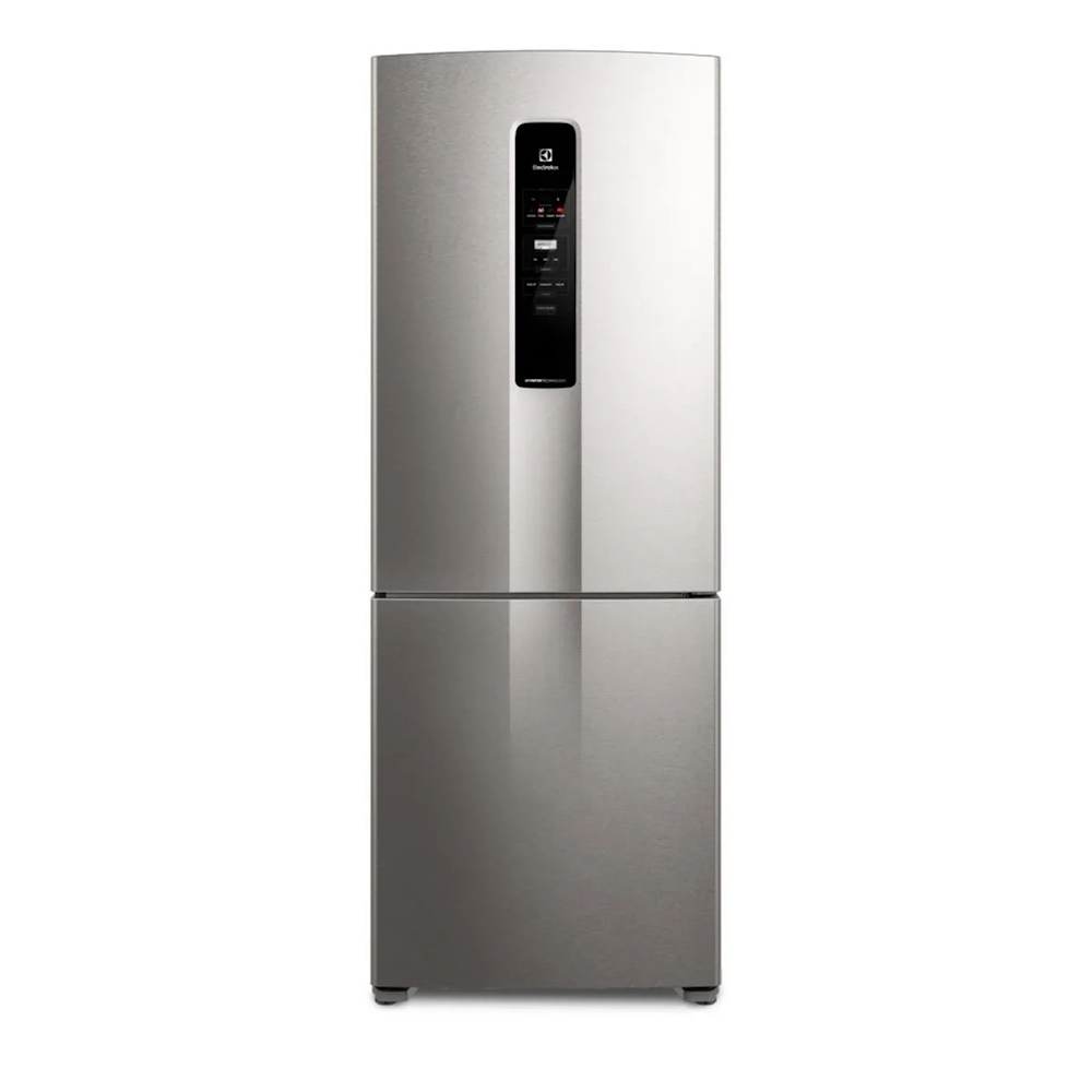 Refrigerador Electrolux 490L IB7S Inverter Duplex Efficient AutoSense Inverse Inox 220V