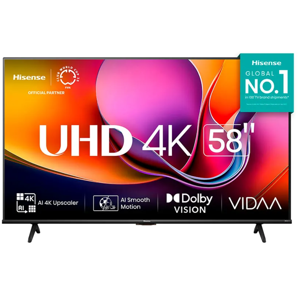 Smart TV DLED 58" 4K Hisense 58A6NV Modo Game Plus Bivolt