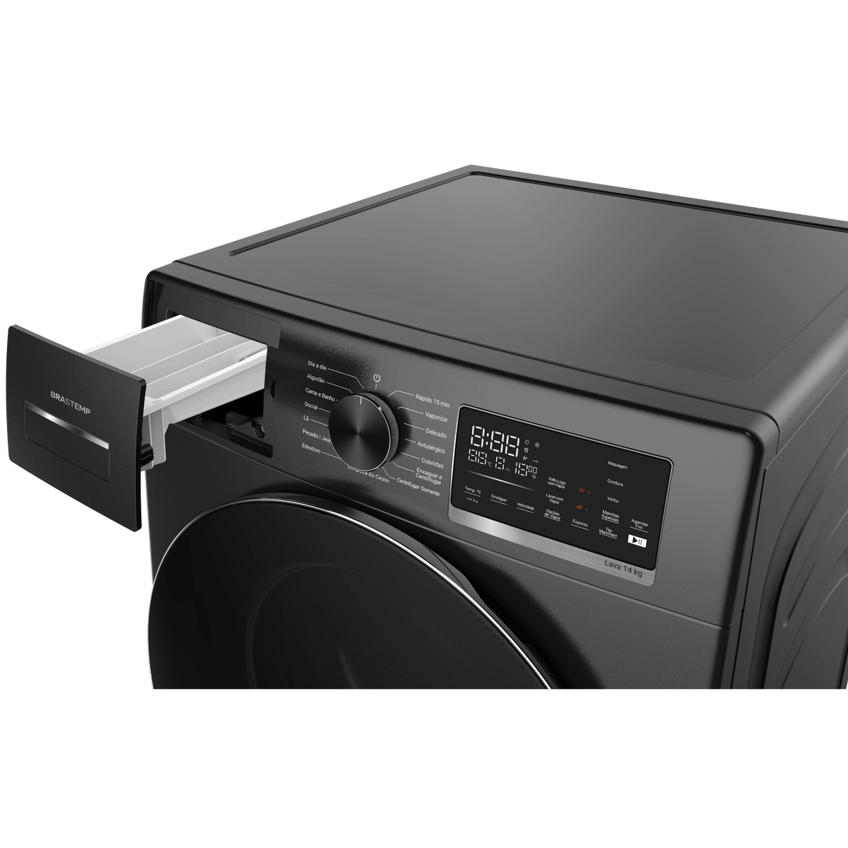 Conjunto Brastemp Lavadora de Roupas 14kg Inverter BNF14AS + Secadora de Parede 10kg BSI10BB 220V