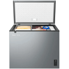Freezer Horizontal Midea 234L MDRC321FFA Inverter Iluminação em LED Prata Bivolt
