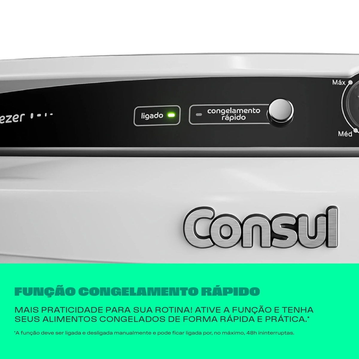 Freezer Vertical Consul 254L CVU26MB 1 Porta Branco 220V 220V