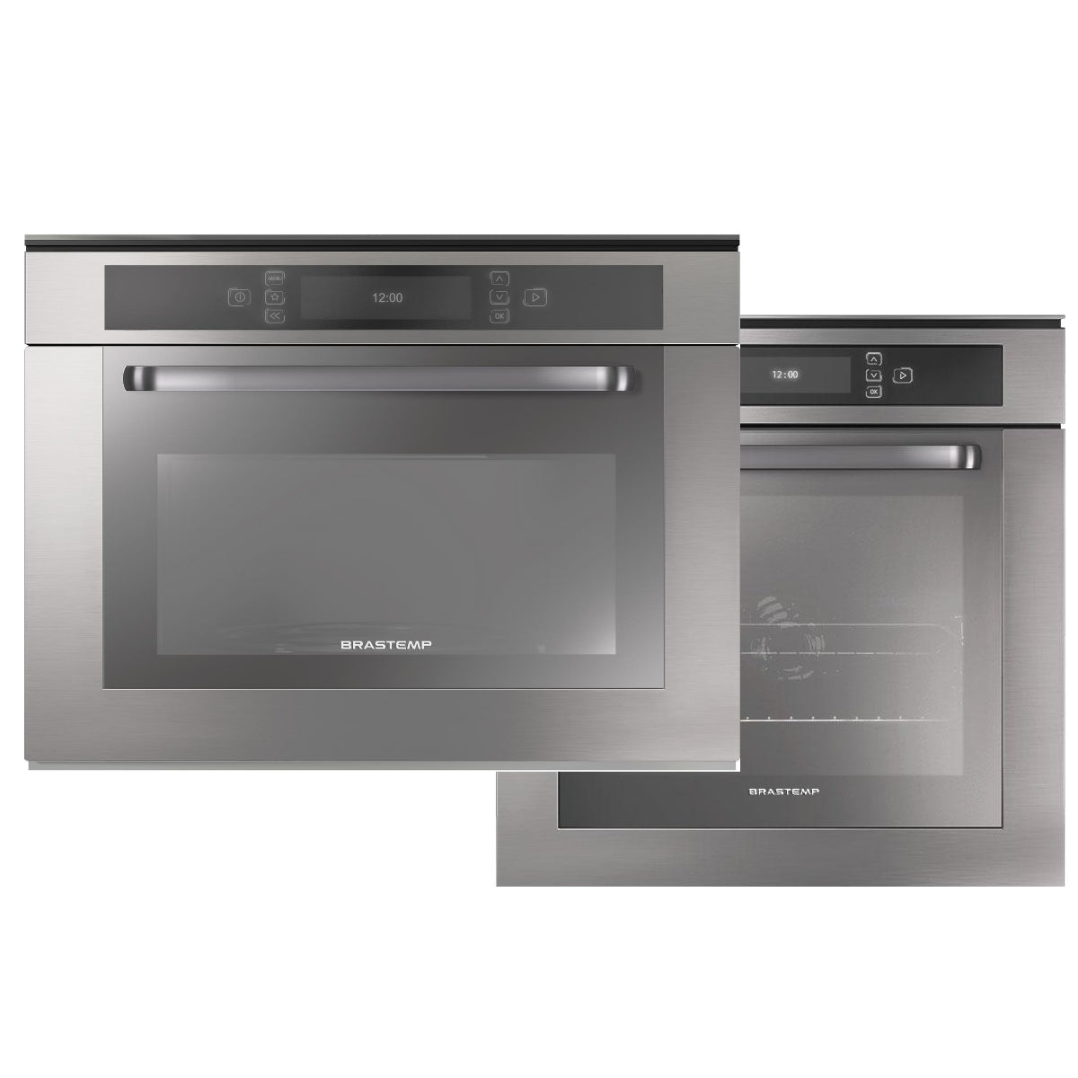 Kit Brastemp Gourmand de Embutir Forno Elétrico 67L+Micro-ondas 40L com Grill Inox 220V