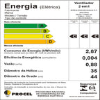 Ventilador de Coluna Britânia Mega Turbo 40 Six 3 Velocidades 40cm Preto 220V
