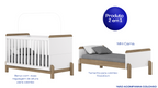 Berço e Mini Cama Ternura Henn Jequitibá e Branco