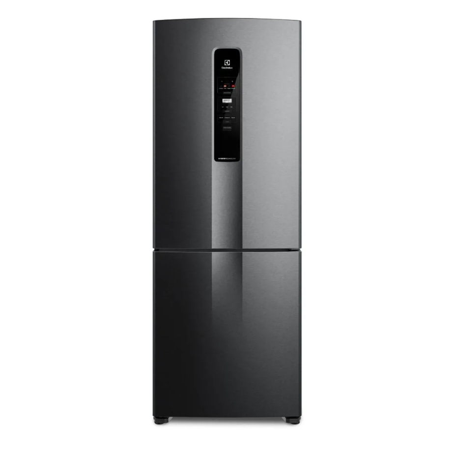 Refrigerador Electrolux 490L IB7B Inverter Duplex Efficient AutoSense Inverse Preto 220V