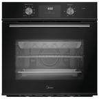 Forno de Embutir Elétrico Midea 80L TSD80P2 com Função AirFryer Preto 220V