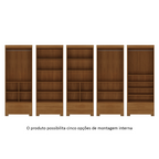 Roupeiro Smart Plus Rodial 85cm 2 Portas e 1 Gaveta Cinamomo