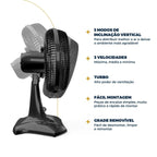 Ventilador de Mesa/Parede Britânia BVT301 30cm Preto 220V