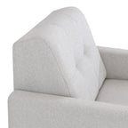 Poltrona 96cm Herval MH4219 Base Madeira Linho Cinza