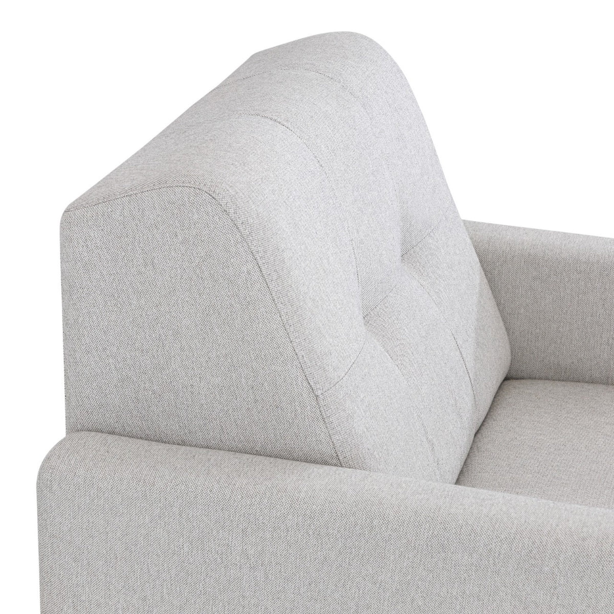 Poltrona 96cm Herval MH4219 Base Madeira Linho Cinza