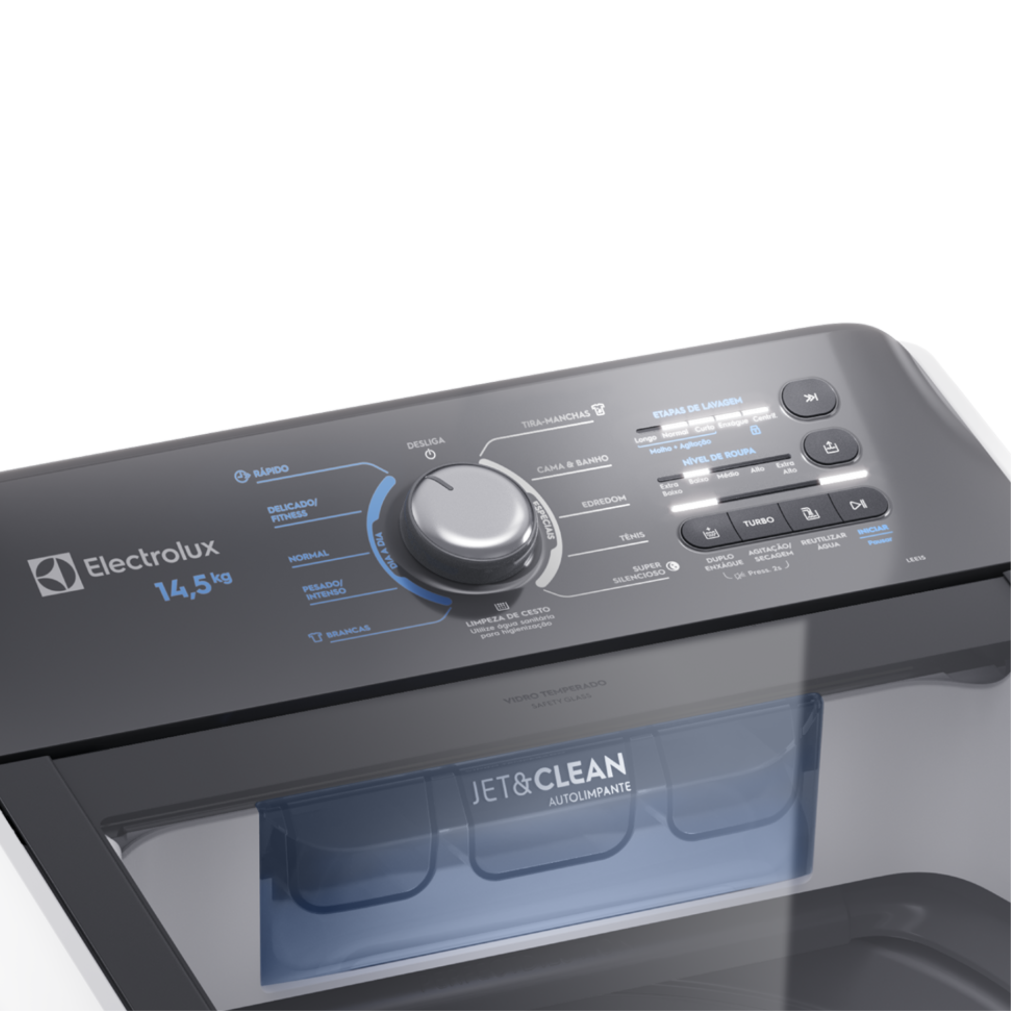 Conjunto Electrolux Lavadora de Roupas 14,5kg Efficient LEE15 + Secadora Piso e Parede 11kg SVB11 220V