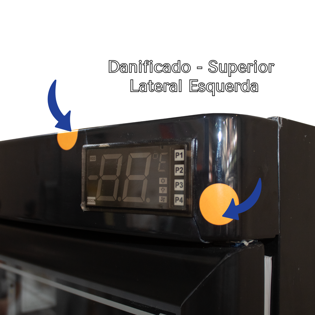 Cervejeira Gelopar 228L GRB-23EV GW Porta de Vidro Adesivado Preto - AVARIADO 220V