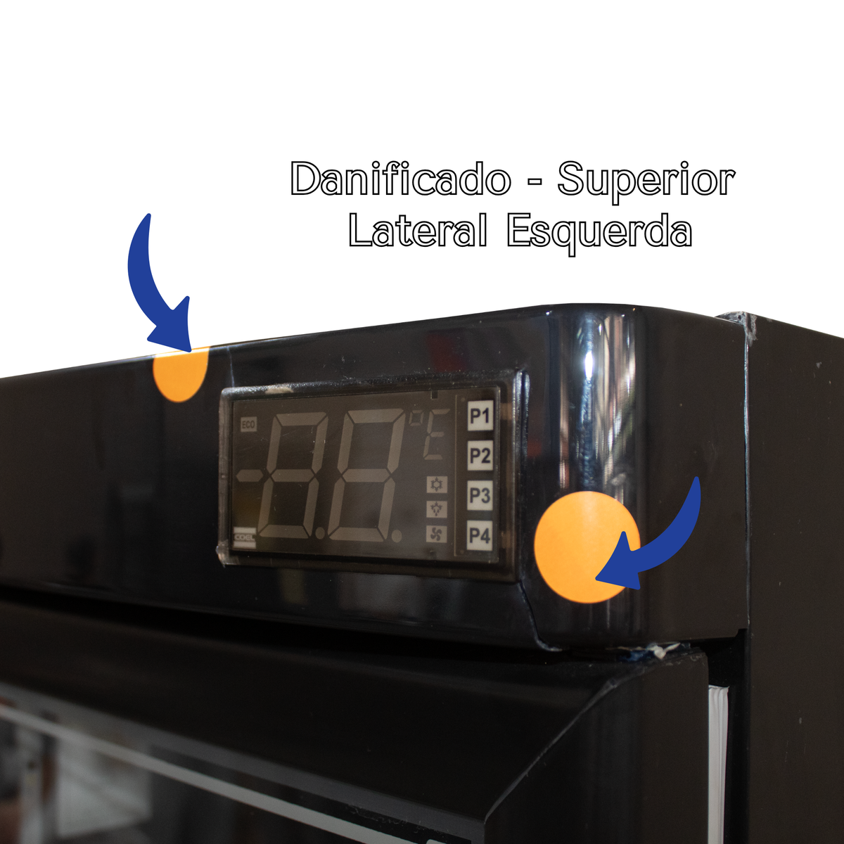 Cervejeira Gelopar 228L GRB-23EV GW Porta de Vidro Adesivado Preto - AVARIADO 220V