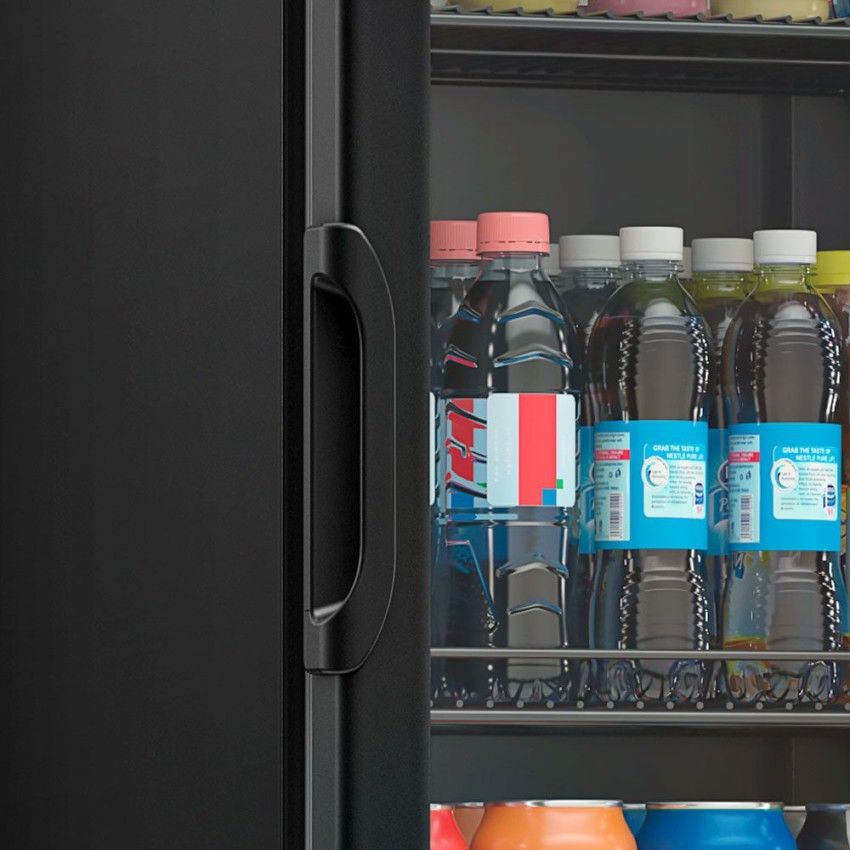 Refrigerador Expositor Vertical de Bebidas 228L Porta de Vidro Duplo GRV-23 LB PR Preto 220V