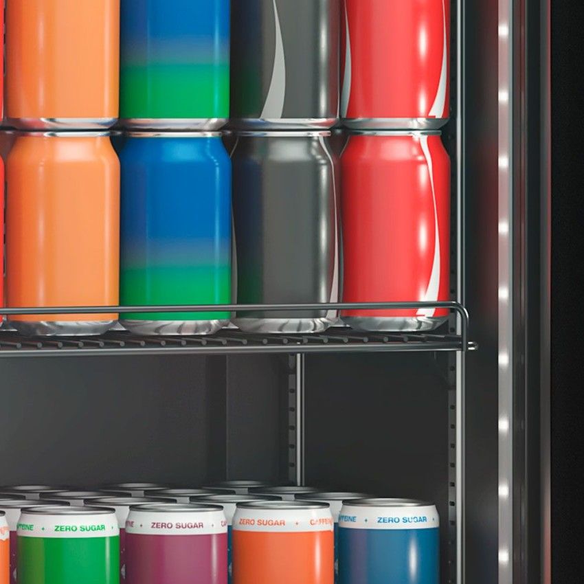 Refrigerador Expositor Vertical de Bebidas 228L Porta de Vidro Duplo GRV-23 LB PR Preto 220V