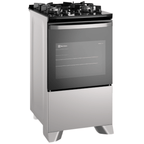 Fogão 4 Bocas Electrolux Efficient FE4GG Piso Mesa de Vidro Tripla Chama PerfectCook Cinza Bivolt