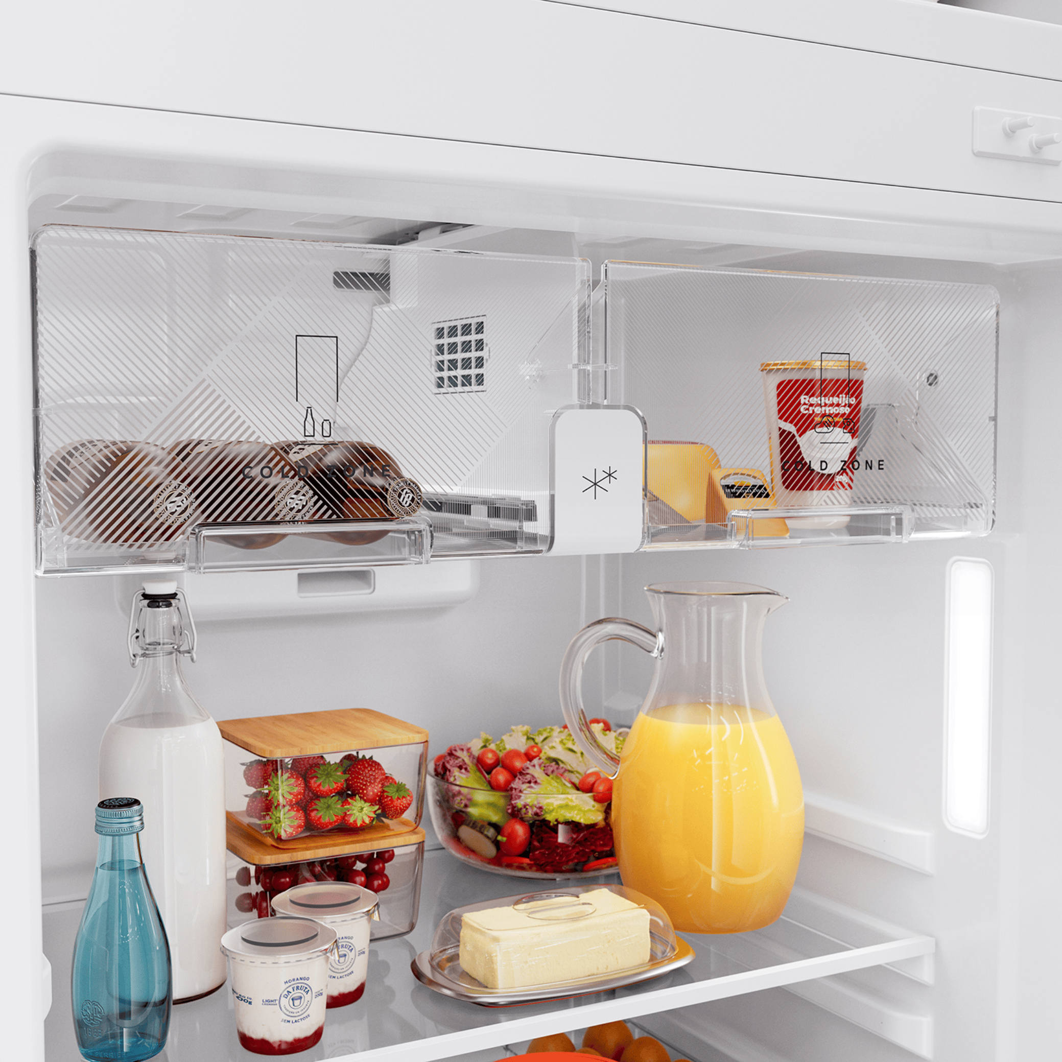 Refrigerador Brastemp 512L BRM62AB Duplex Inteligente B= Smart Branco Bivolt