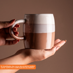 Caneca em Cerâmica Due Full-Fit 360ml Bege