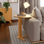 Mesa de Apoio Oval TB604 Dalla Costa Carvalho Rosé