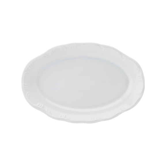 Travessa Rasa Schmidt Pomerode 28cm 1ª Linha Branco