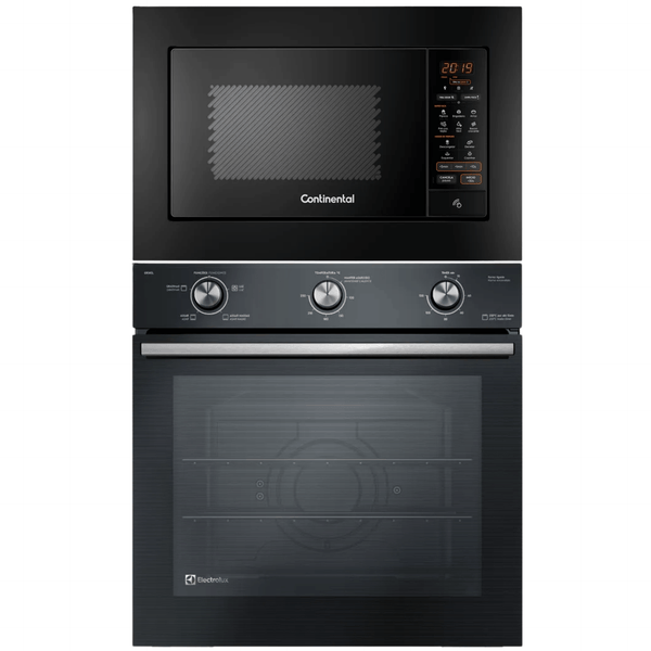 Kit Forno de Embutir Elétrico Electrolux 80L OE8EL + Micro-ondas de Embutir Continental 27L MC2EP 220V