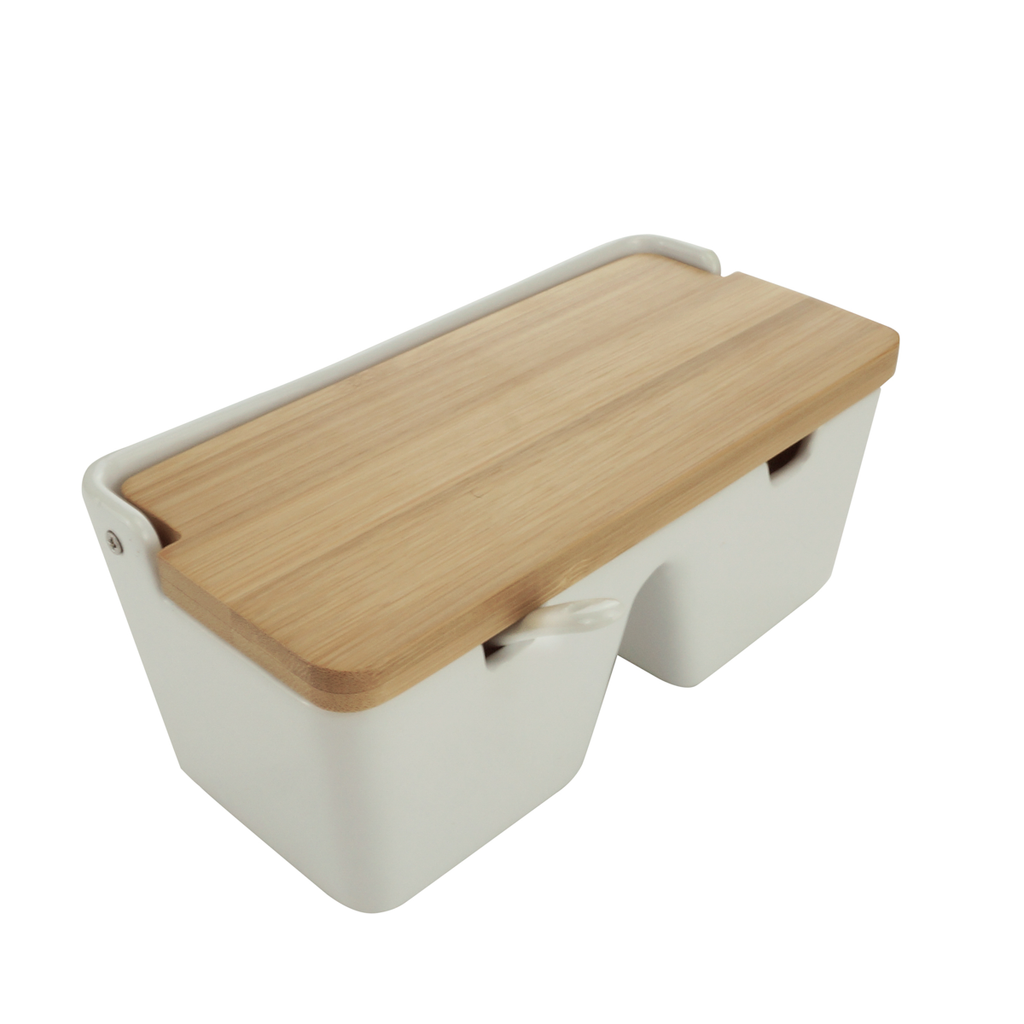 Saleiro de Mesa em Cerâmica com Divisória Coliseu