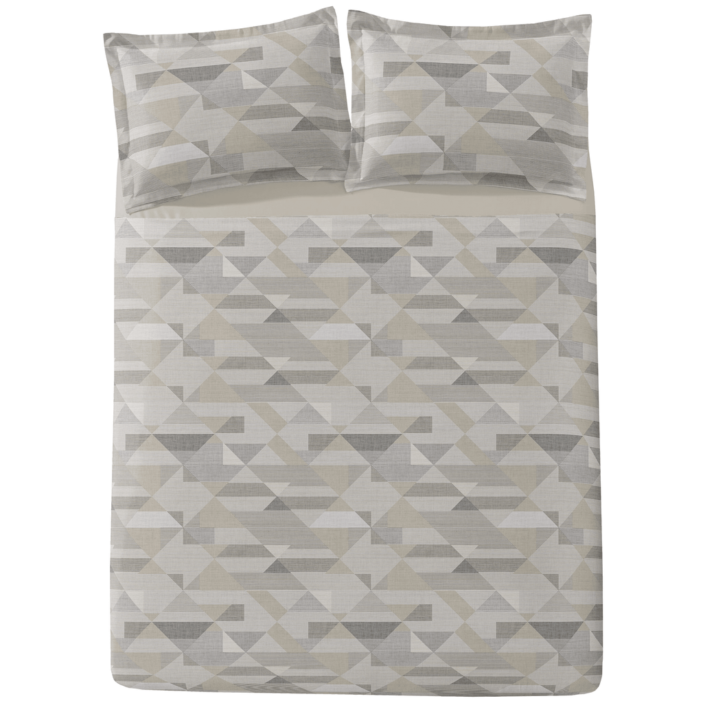 Jogo de Roupa de Cama Queen 4 Peças Hedrons Toque de Algodão Prisma