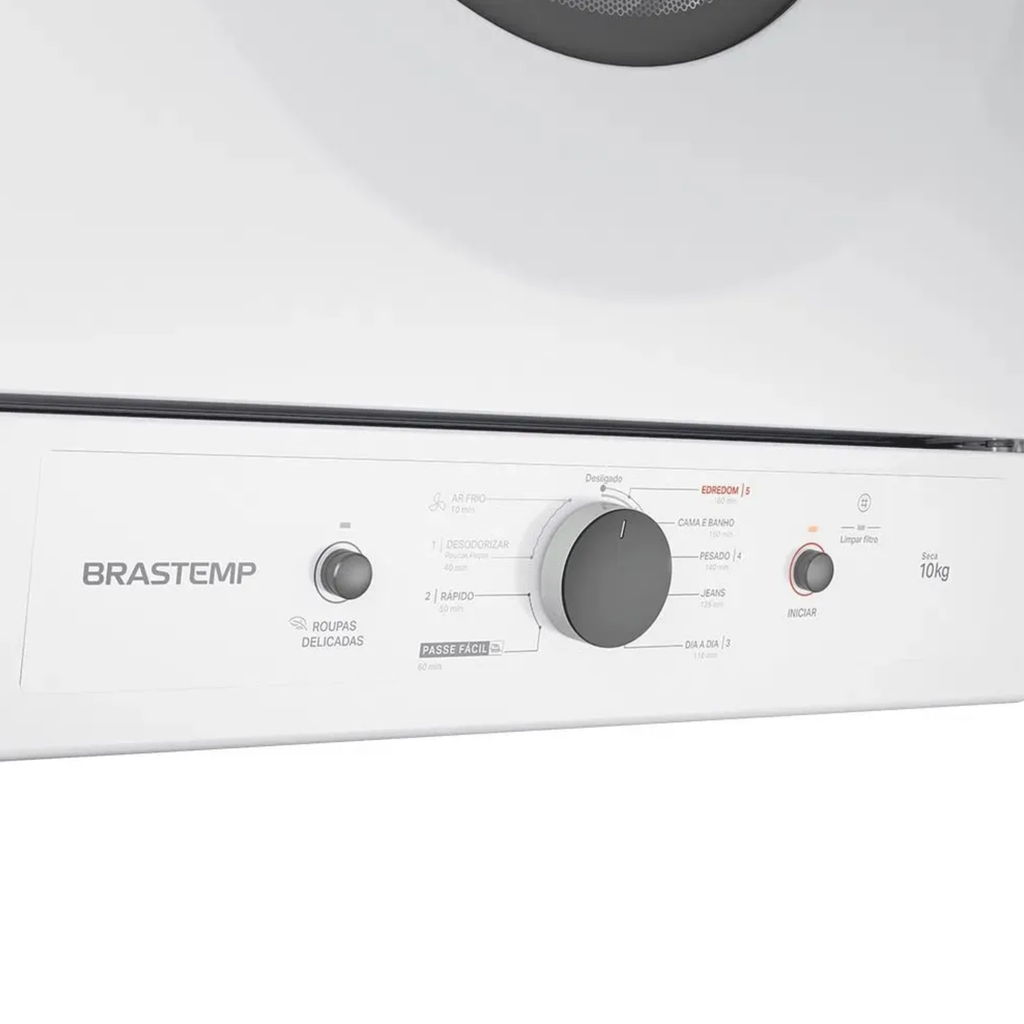 Conjunto Brastemp Lavadora de Roupas 14kg Inverter BNF14AS + Secadora de Parede 10kg BSI10BB 220V