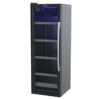 Cervejeira Expositora Venax 200L EXPVBL209 Blue Ligth  Porta Invertida Preto 220V