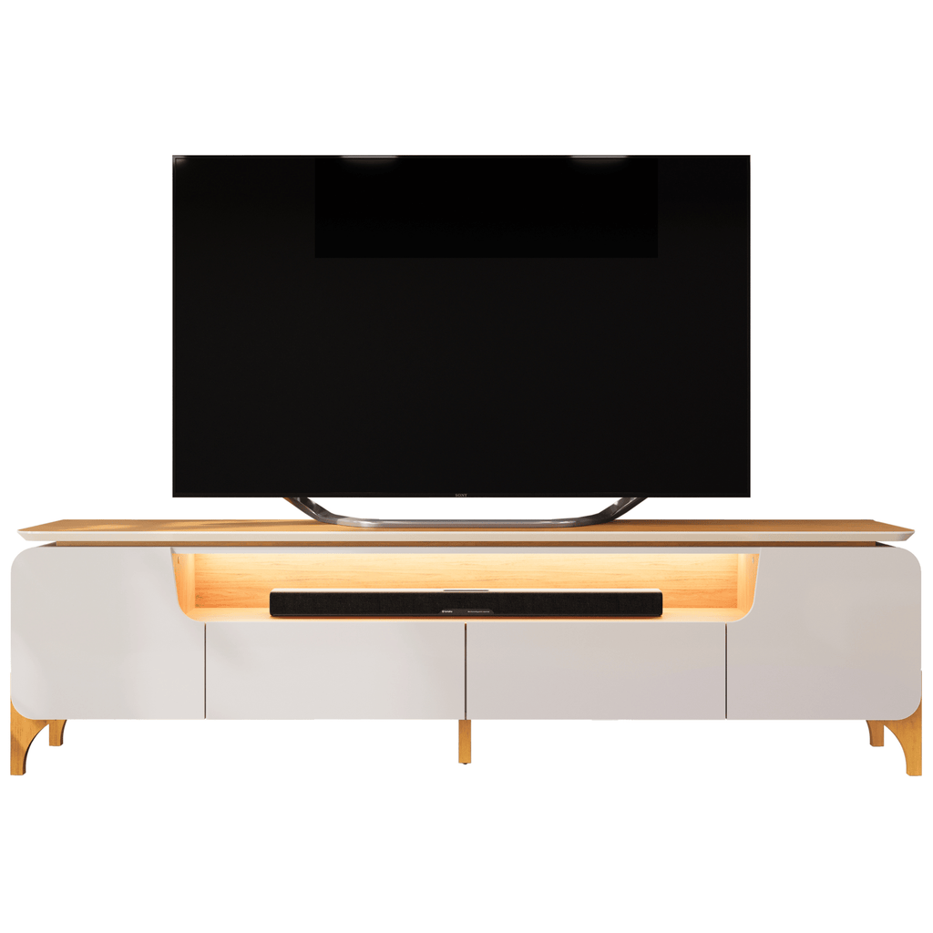 Rack Alicia para TV de até 75" DJ Móveis 224cm 100% MDF Bali e Cedro